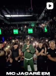 Pista lotada no show do MC Jacaré